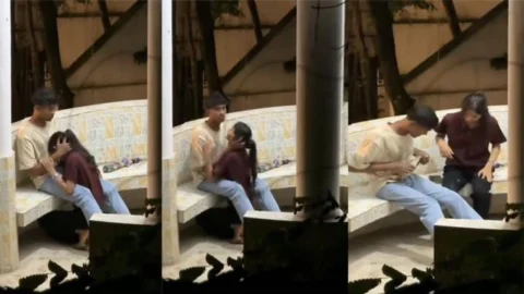Muslim girl sucking cousin dick in park